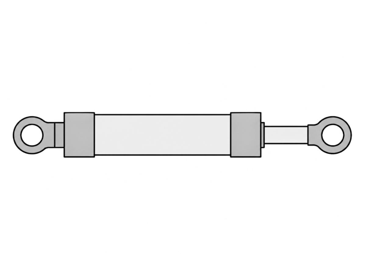 Гидроцилиндр ковша ZX200 (ЦГ-115.80х1073.22) (9312272/4629154)